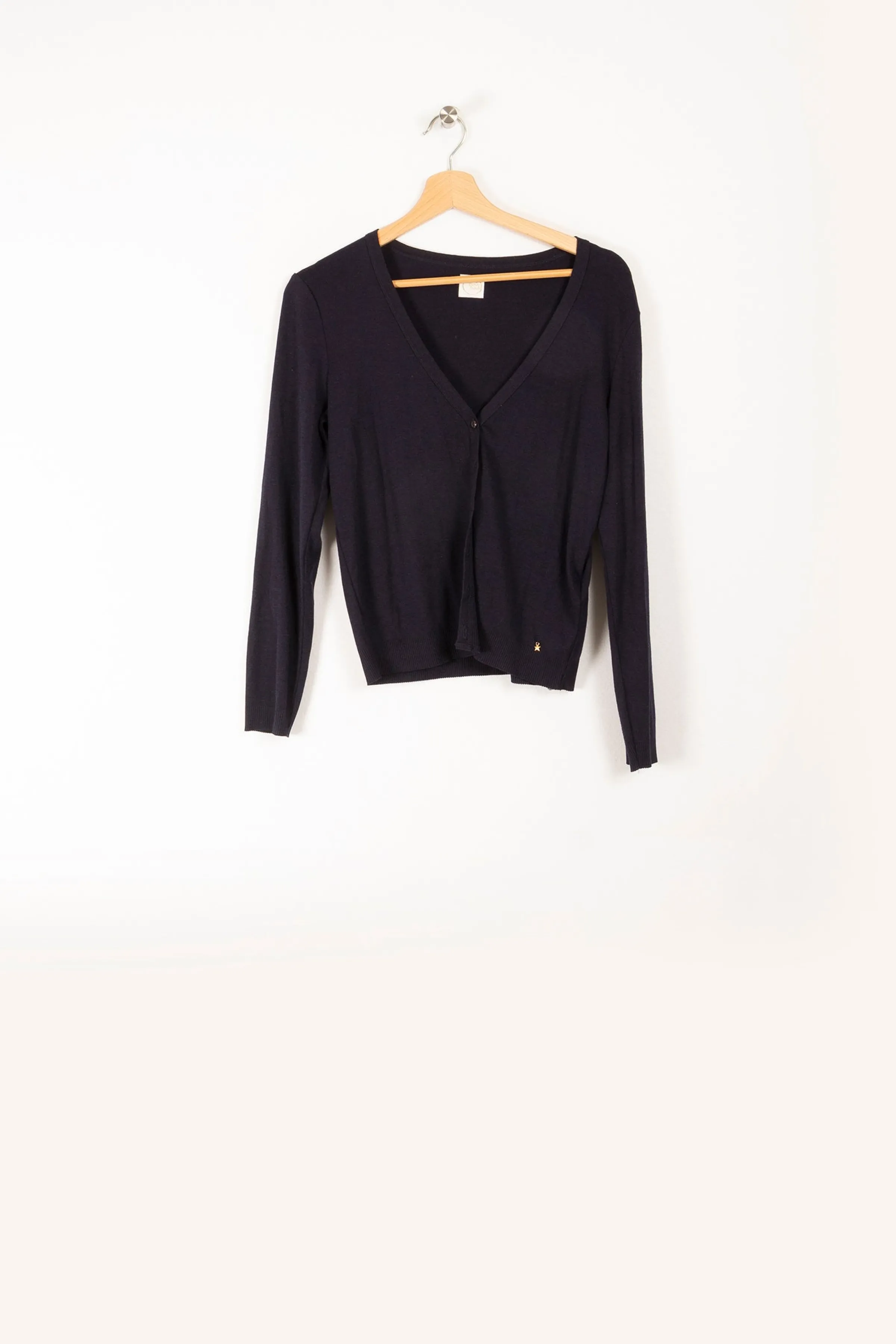 Des petits hauts Mailles | Pulls & Cardigans<Cardigan - Taille S/36 Bleu