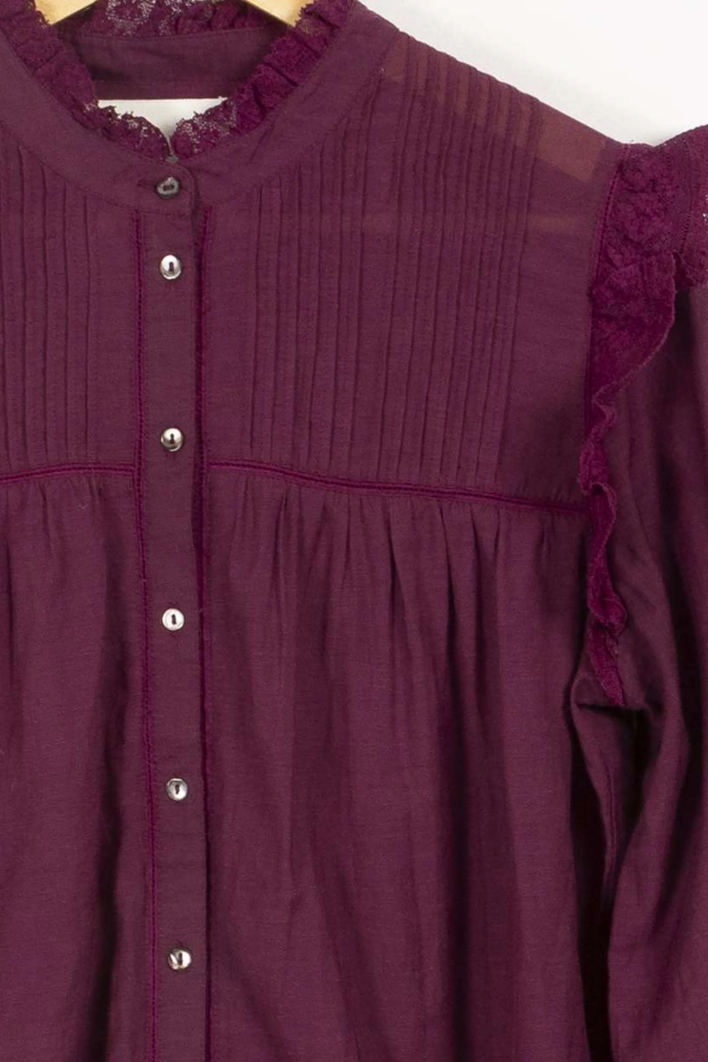 Léon & Harper Chemises<Chemise - 36 Bordeaux