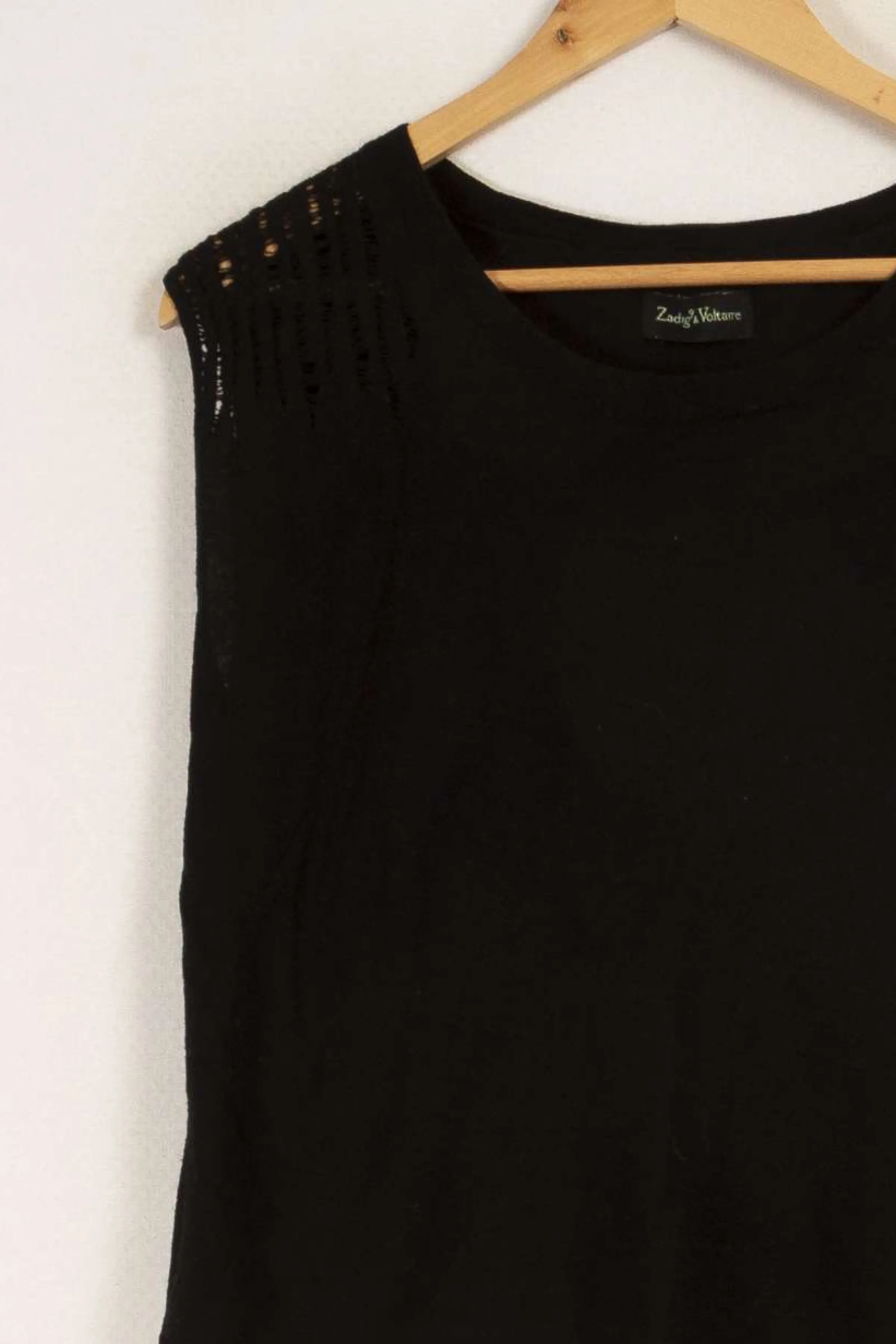 Zadig&Voltaire Mailles | Pulls & Cardigans<Débardeur sans manches - Taille M/38 Noir