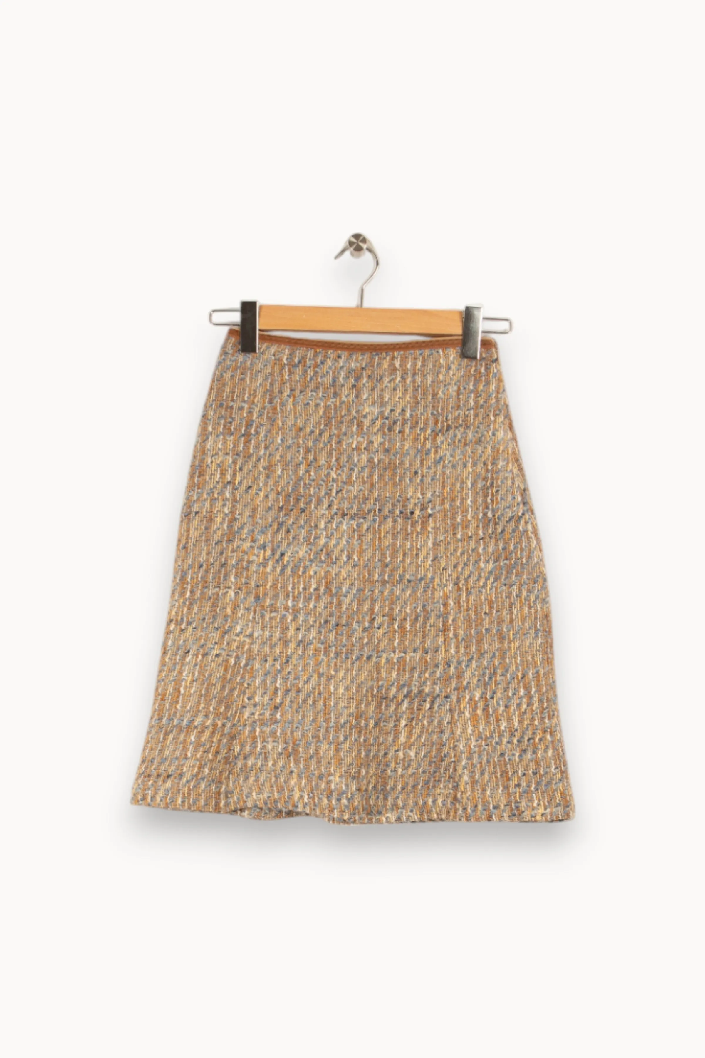 Caroll Jupes<Jupe en tweed marron et bleu - Taille S/36 Multicolore