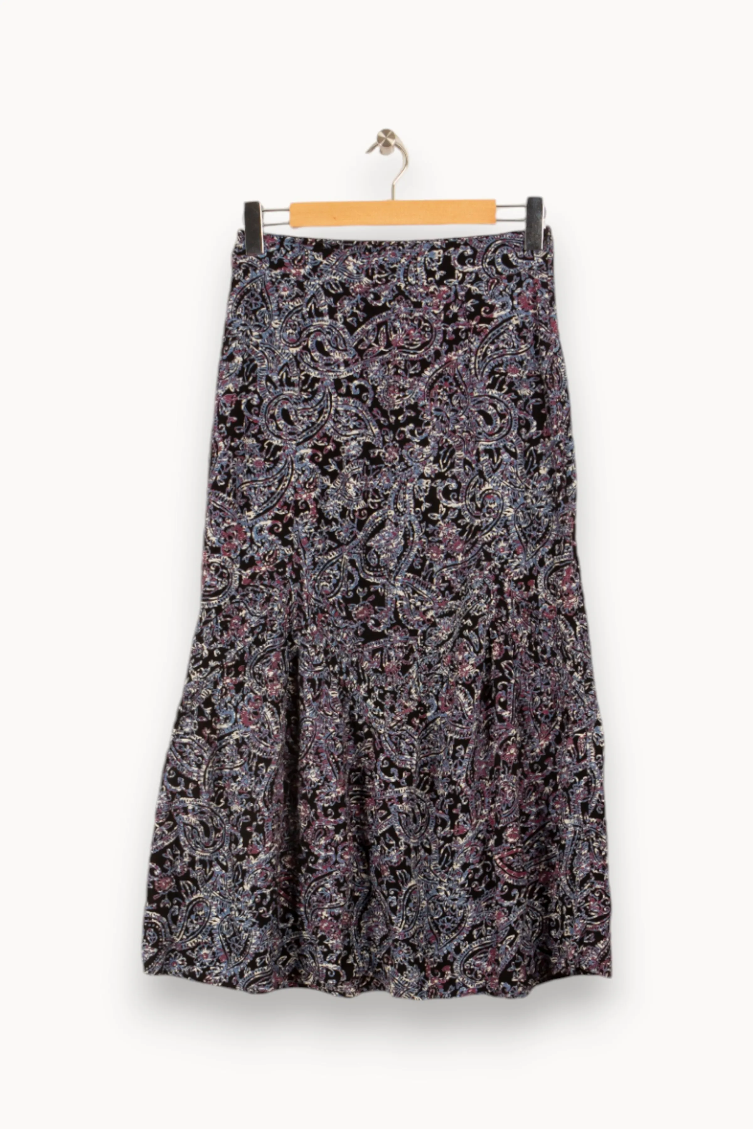 La Fée Maraboutée Jupes<Jupe longue imprimée à volant en viscose écoresponsable - S/36 Multicolore