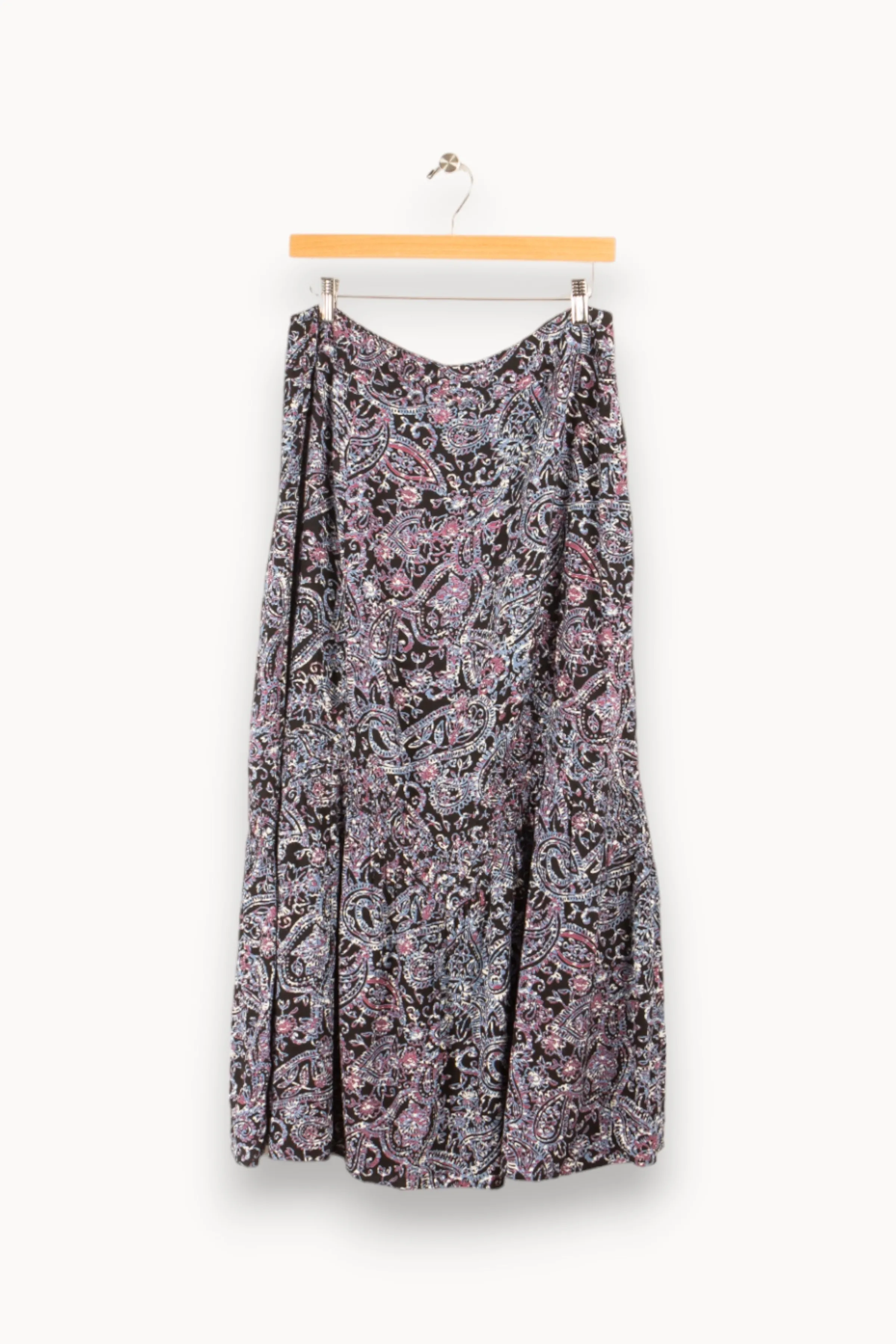 La Fée Maraboutée Jupes<Jupe longue imprimée à volant en viscose écoresponsable - XL/42 Multicolore