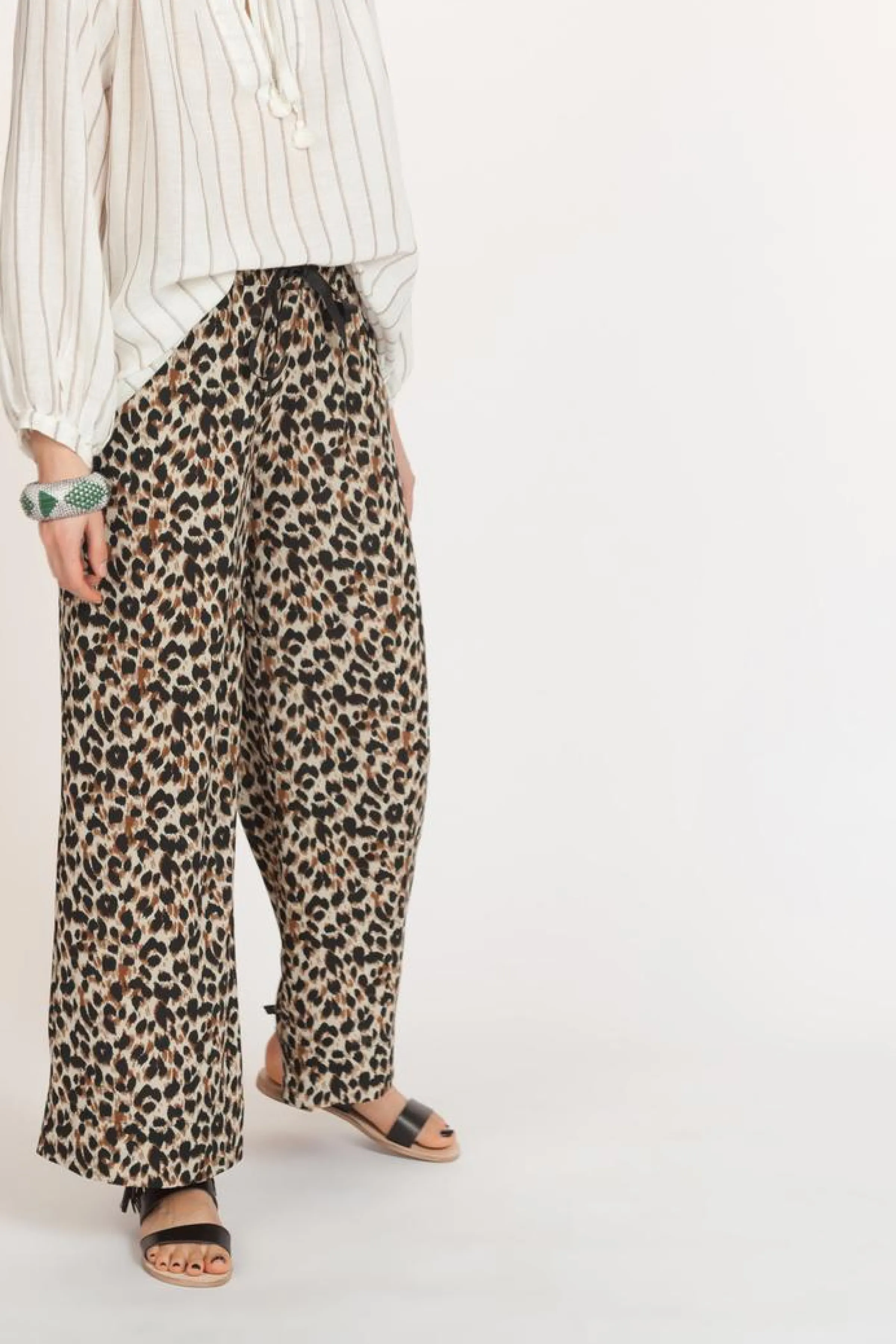La Fée Maraboutée Pantalons<Pantalon léopard - Taille S/36 Multicolore