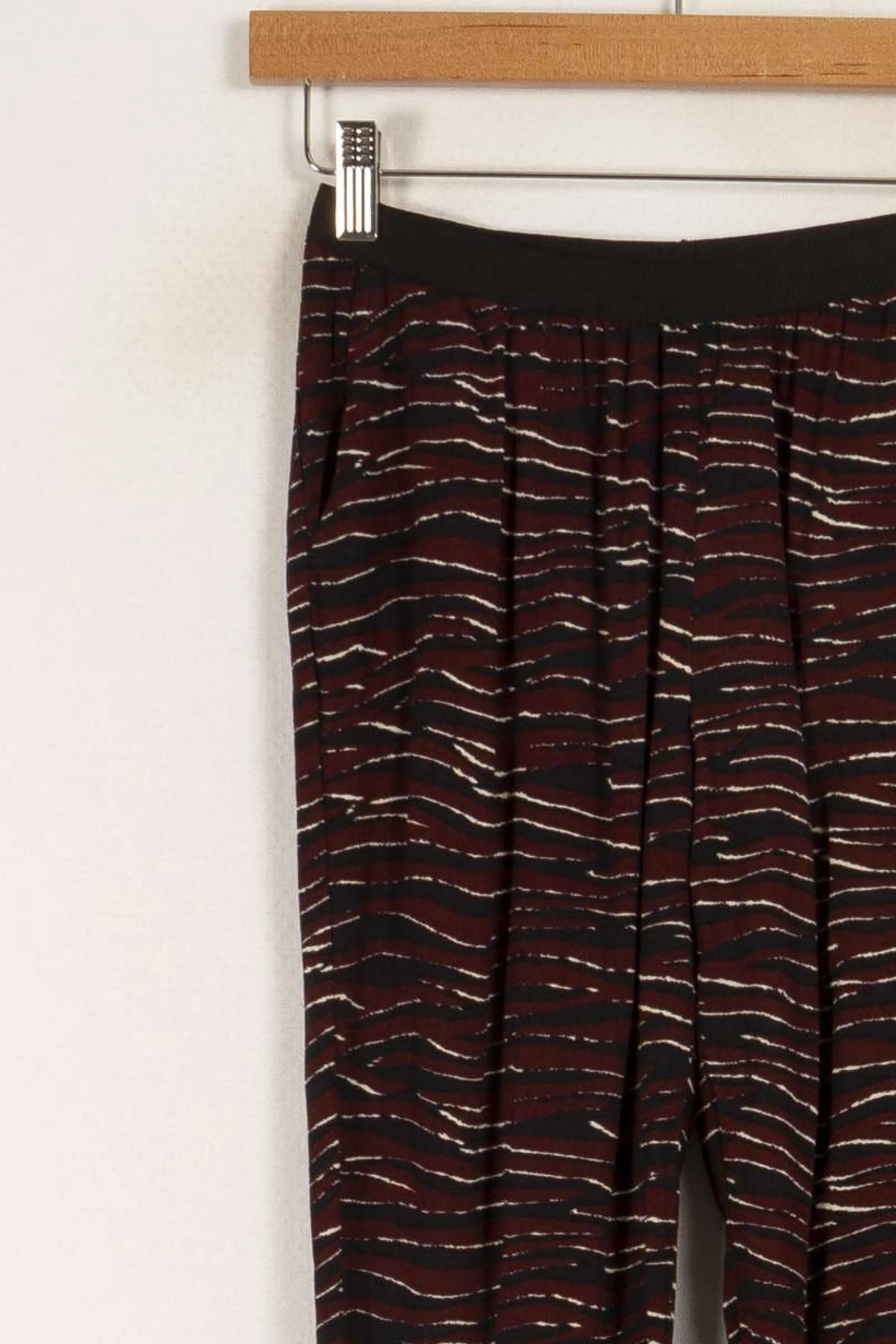 American Vintage Pantalons<Pantalon multicolore - Taille XS/34 Bordeaux