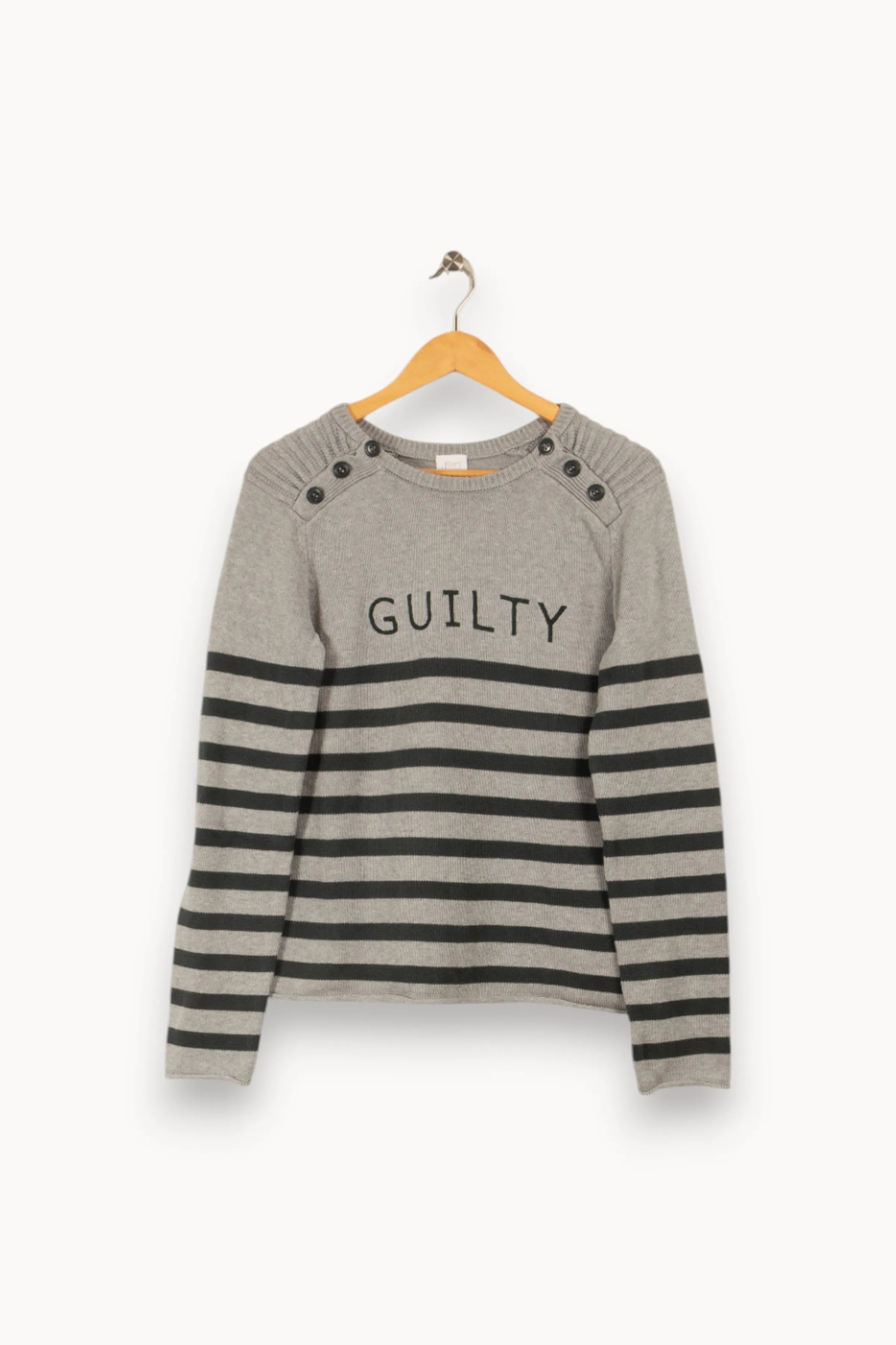 Karl Marc John Mailles | Pulls & Cardigans<Pull gris rayé vert - Taille M/38 Multicolore