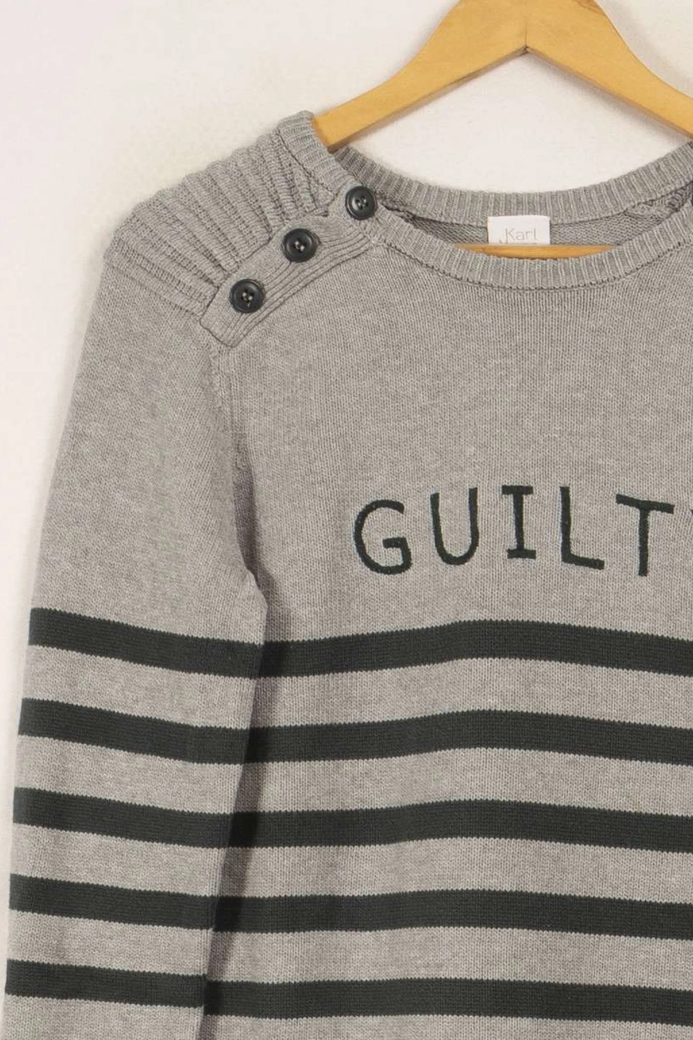 Karl Marc John Mailles | Pulls & Cardigans<Pull gris rayé vert - Taille M/38 Multicolore