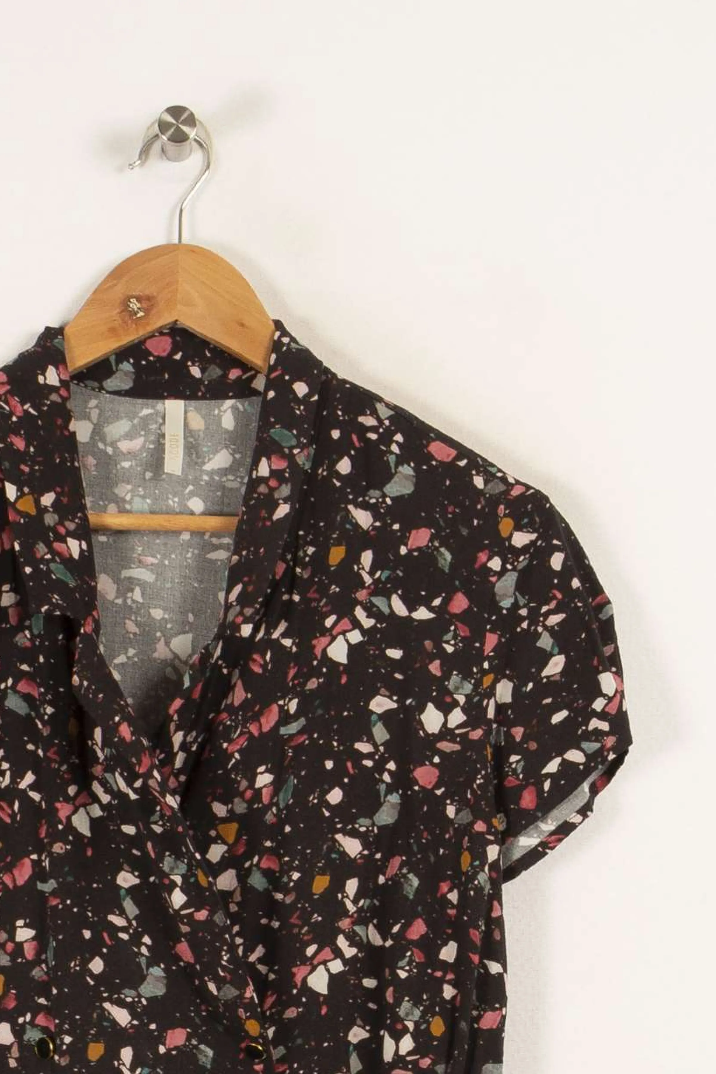 I.Code Robes<Robe à motifs - Taille L/40 Noir