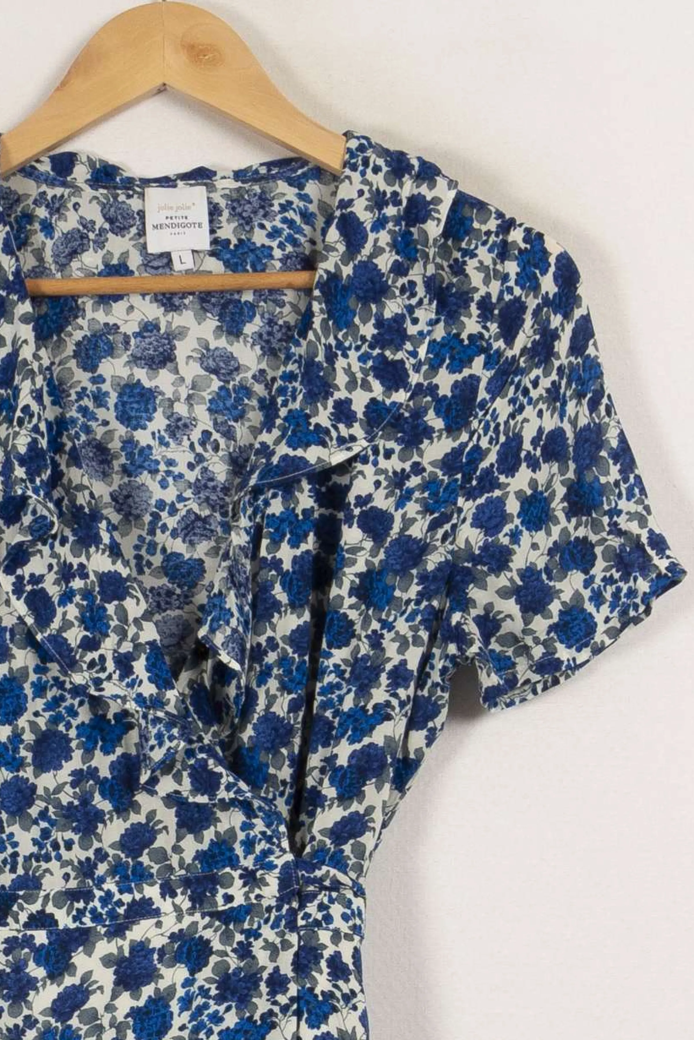 Petite Mendigote Robes<Robe bleue à motifs - Taille L/40 Multicolore