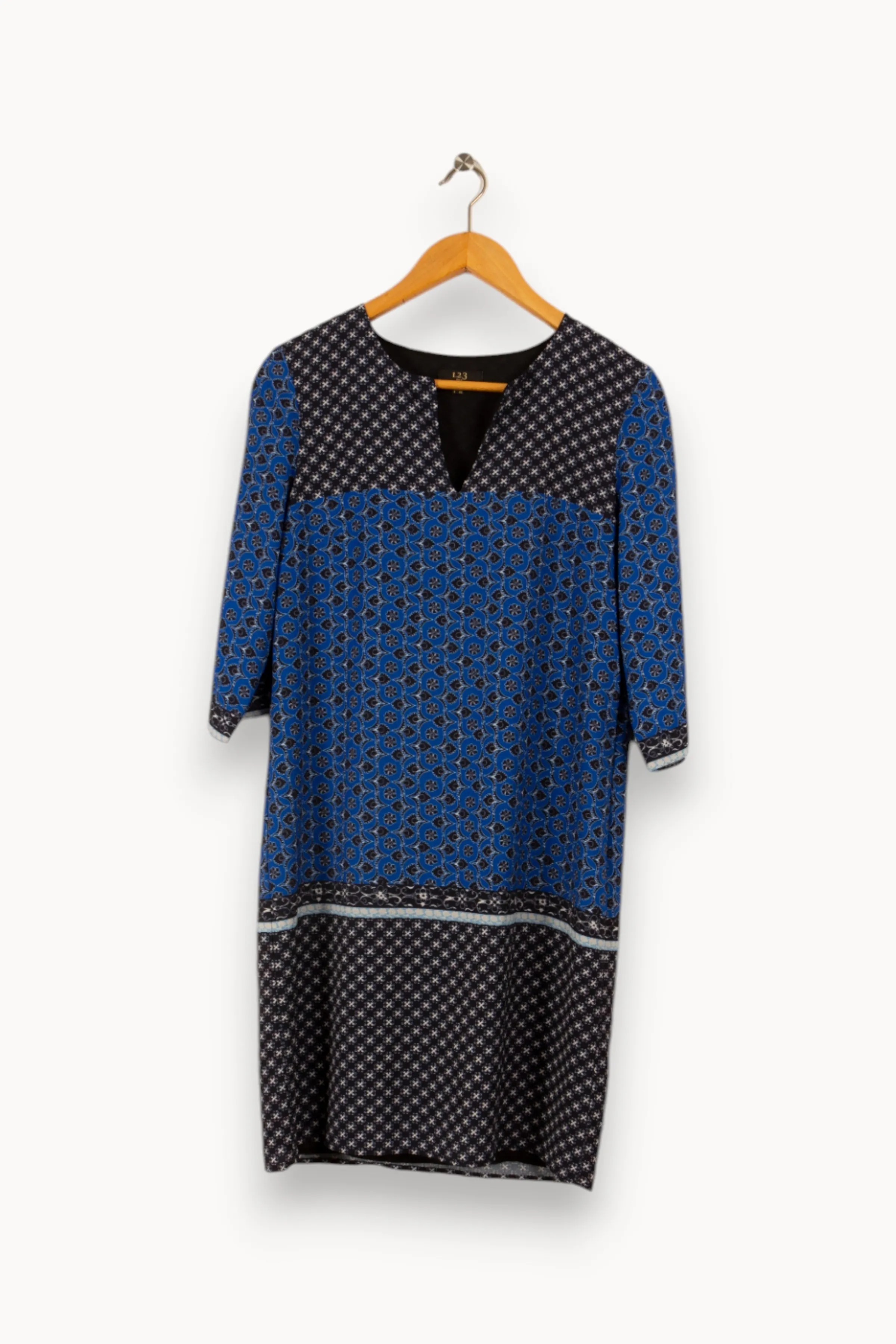 Maison 123 Robes<Robe e à motifs - Taille M/38 Bleu