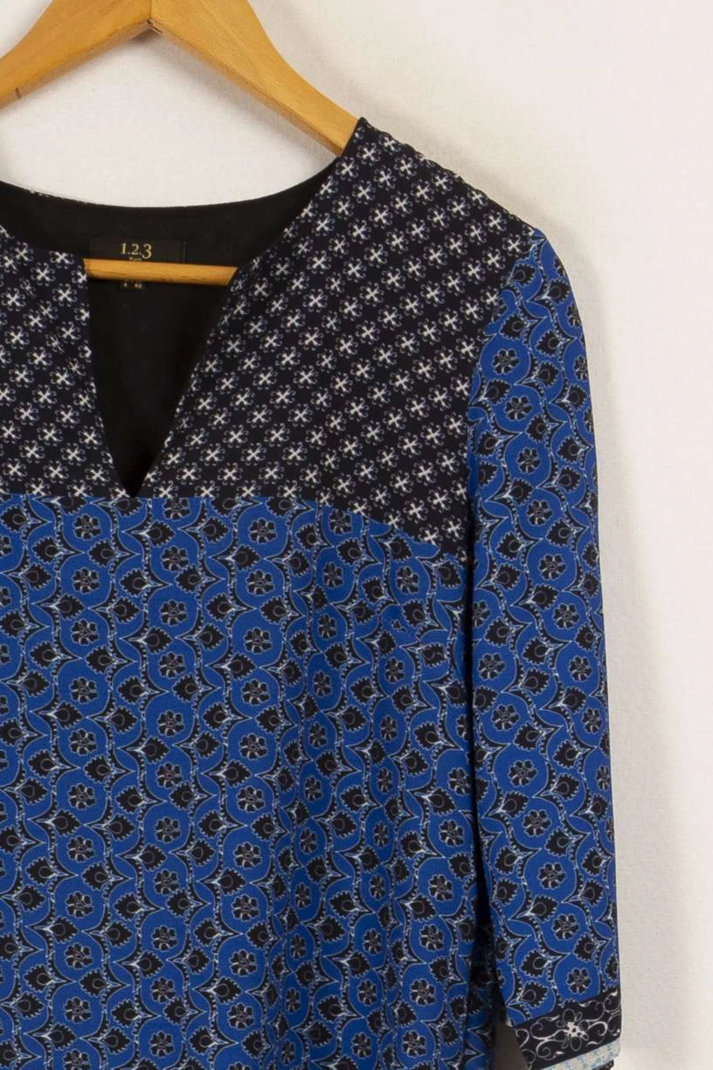Maison 123 Robes<Robe e à motifs - Taille M/38 Bleu