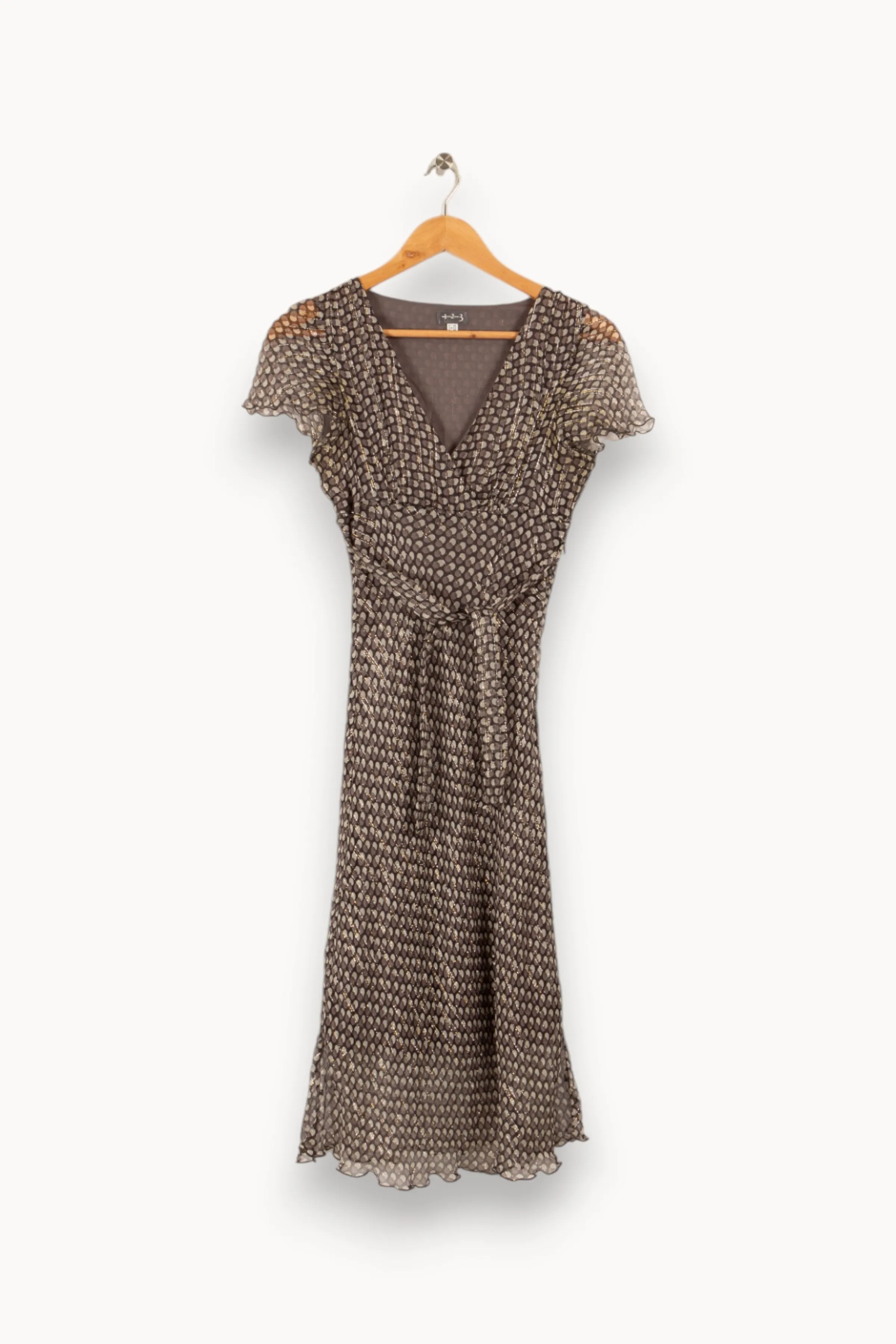 Maison 123 Robes<Robe e à motifs - Taille S/36 Gris