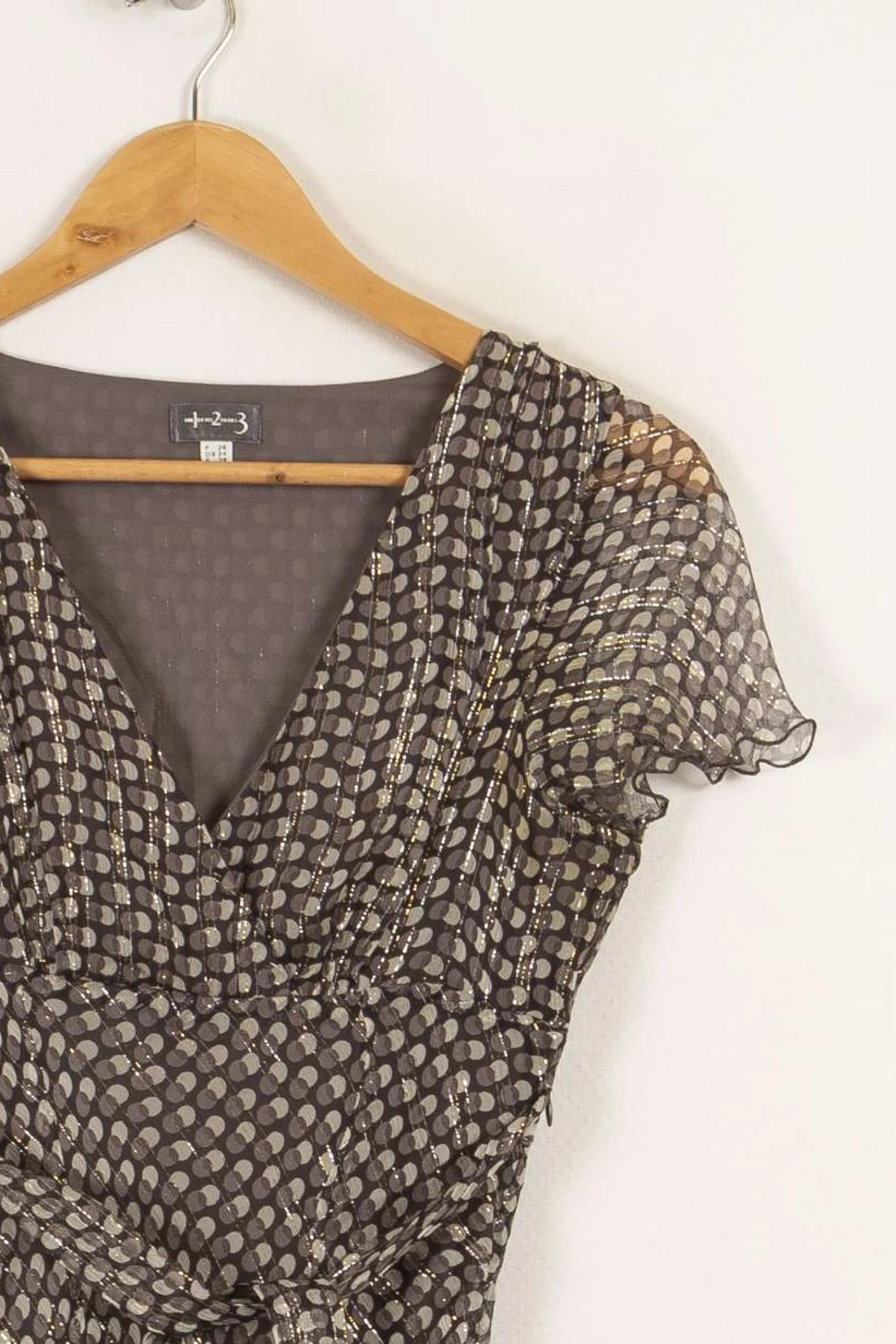 Maison 123 Robes<Robe e à motifs - Taille S/36 Gris