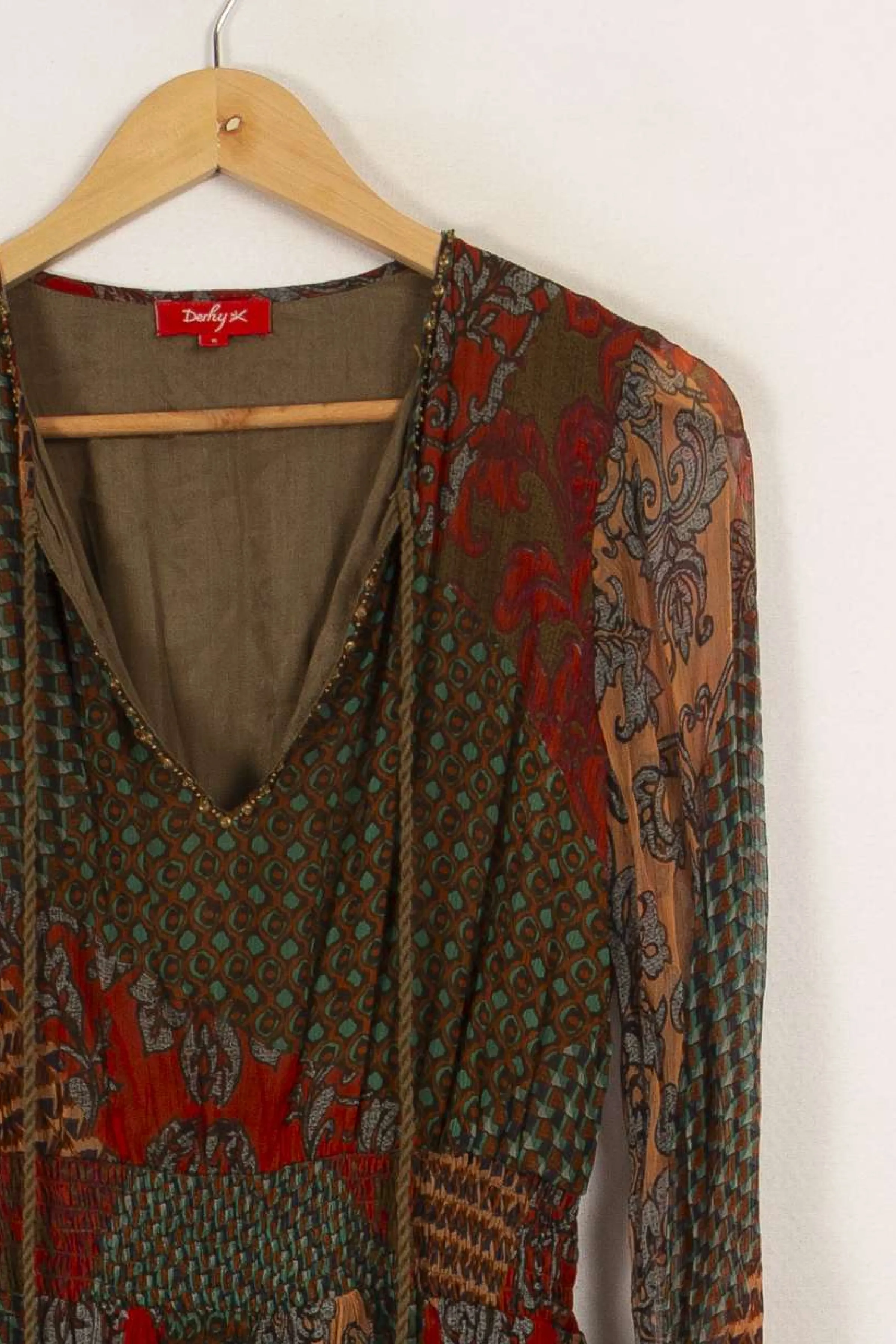Derhy Robes<Robe longue à motifs - Taille S/36 Multicolore