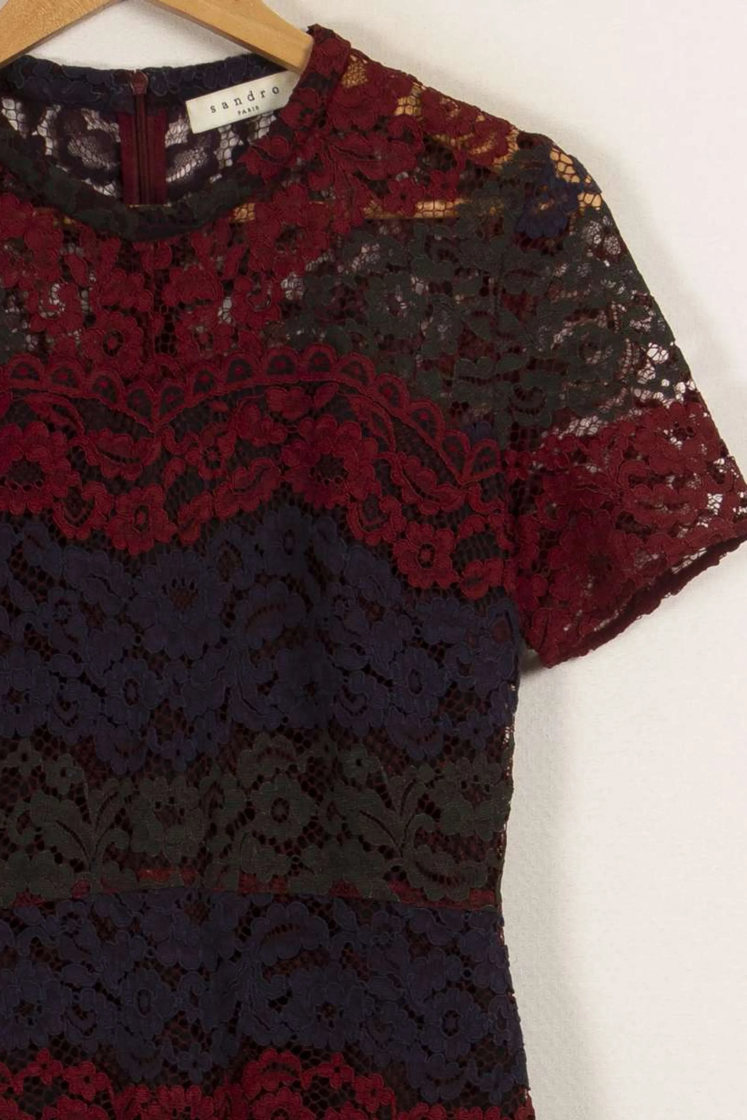 Sandro Robes<Robe à dentelle - Taille M/38 Multicolore