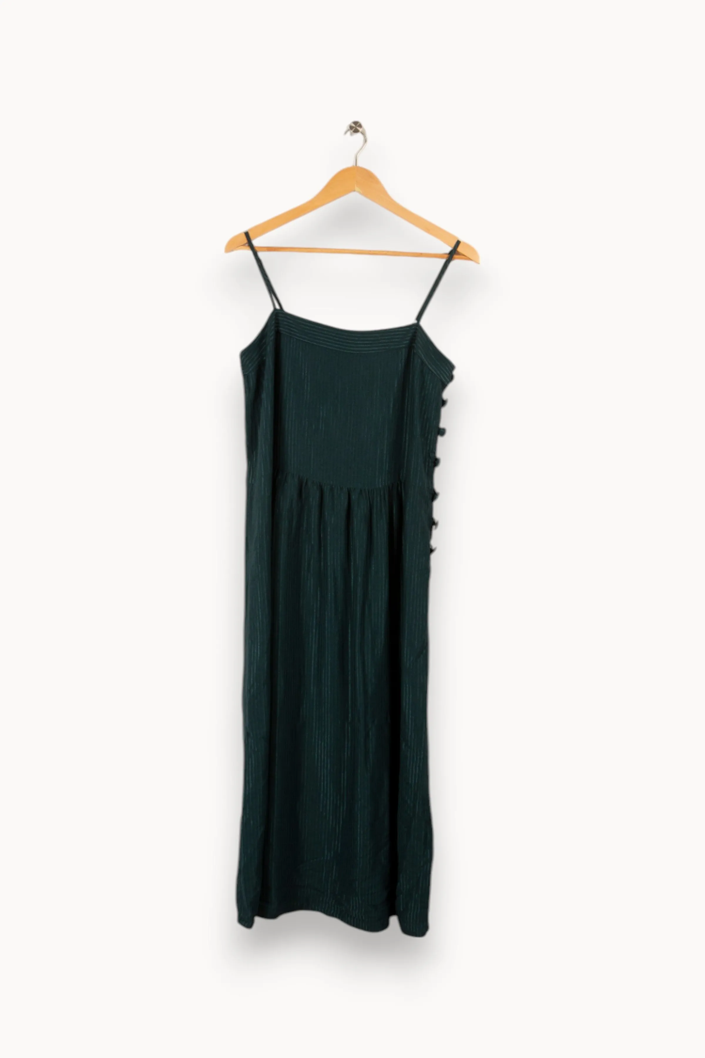 Des petits hauts Robes<Robe e rayée - Taille L/40 Vert