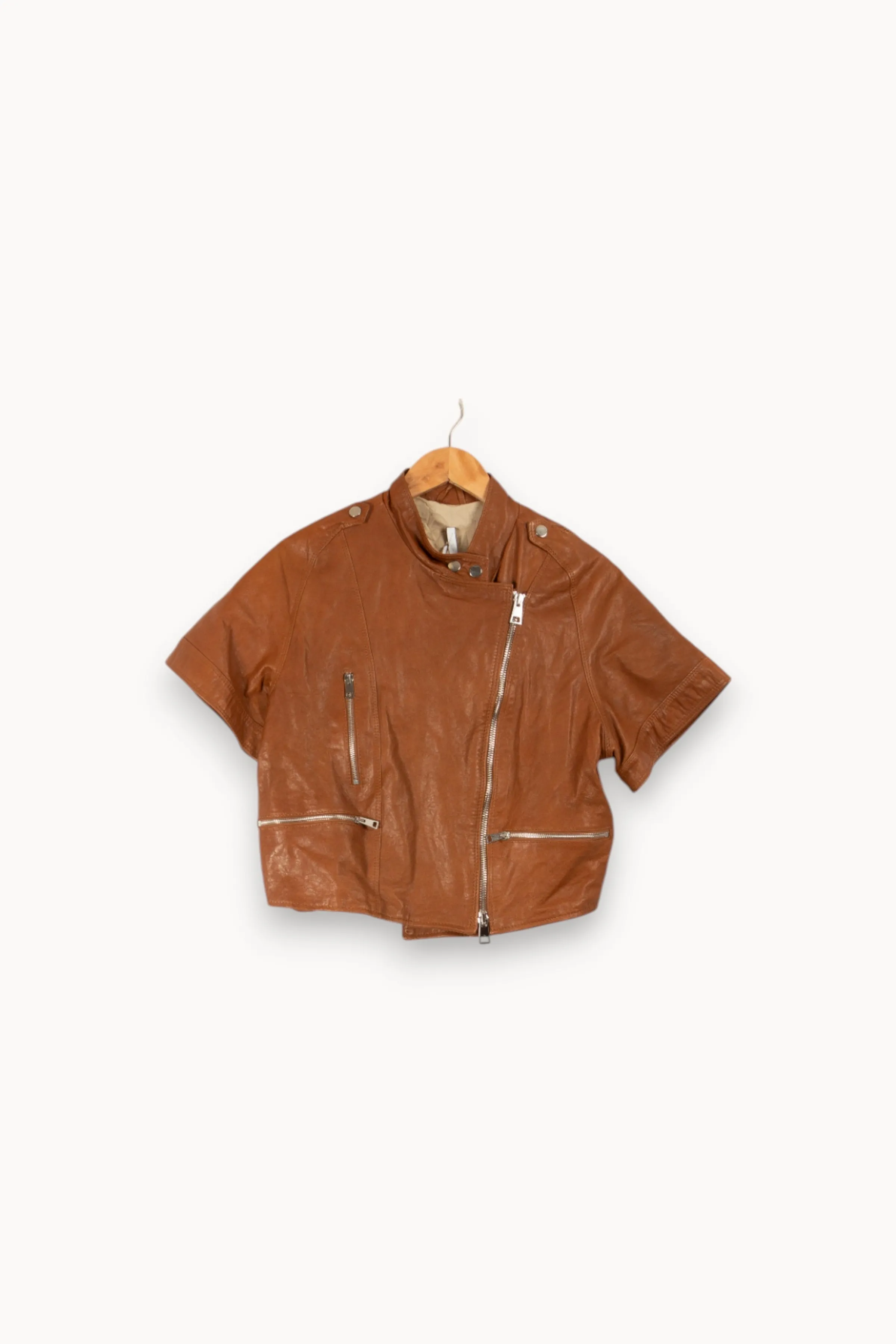 Imperial Vestes & Manteaux<Veste en cuir - Taille M/38 Marron